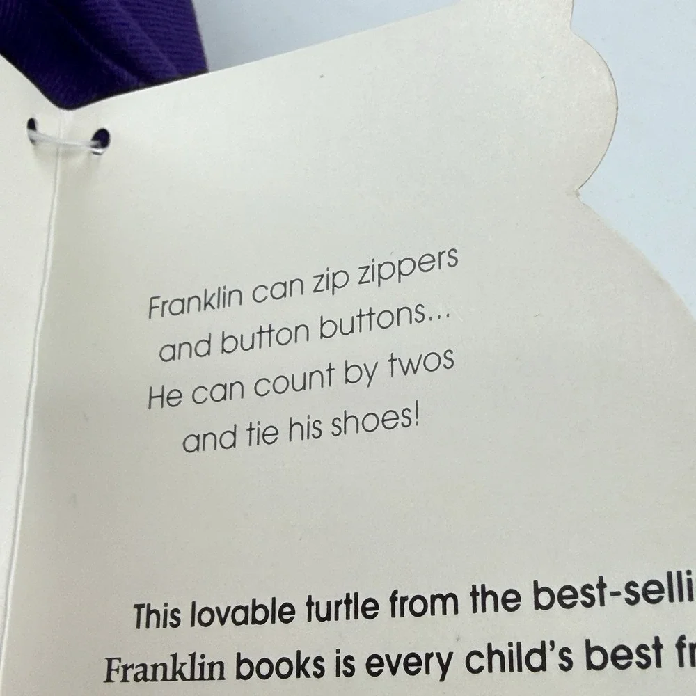 Vintage Franklin The Turtle Purple Bucket‎ Hat Kids 90s Y2K Cute